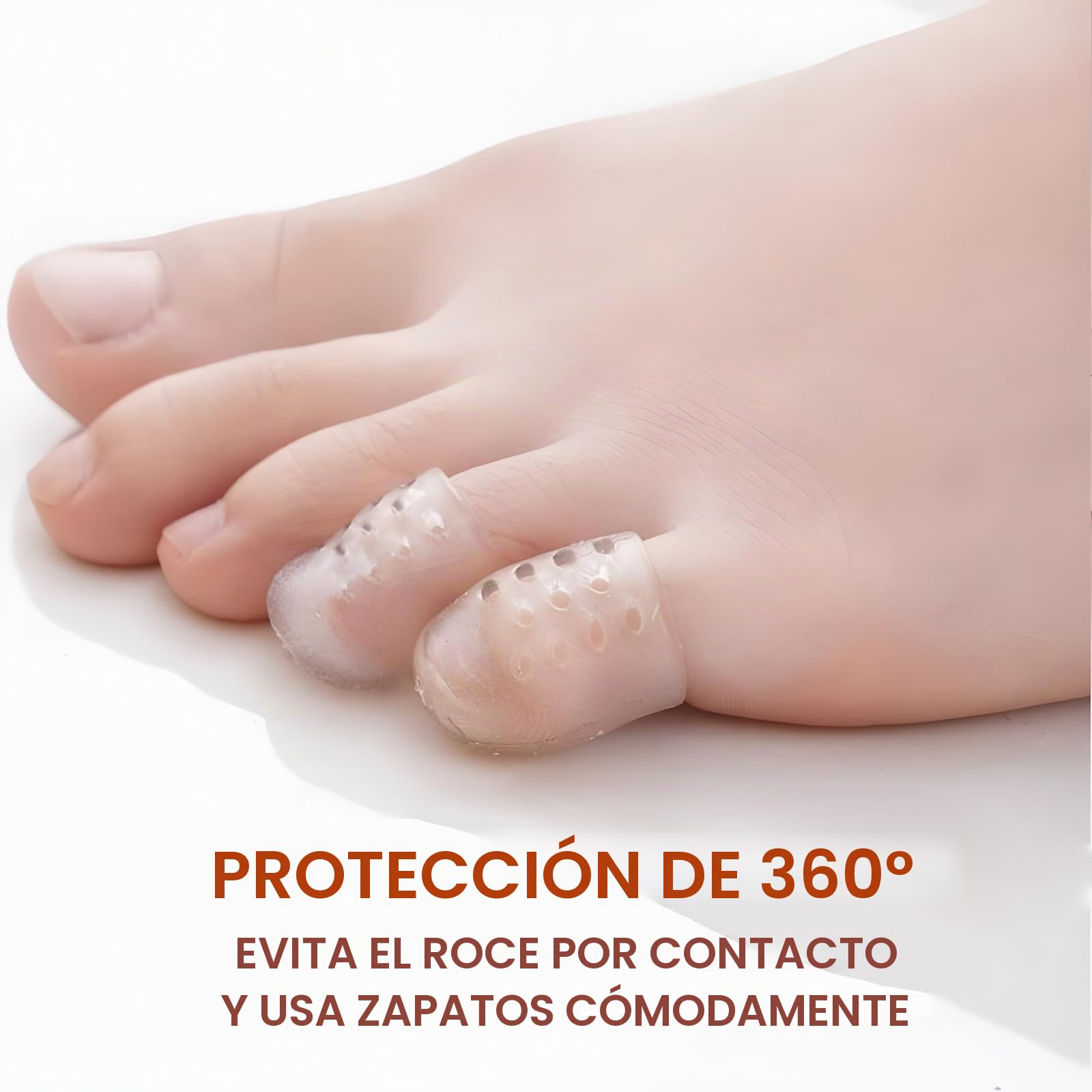 35 piezas Protector Dedos Pies, Protector Dedos Pies Silicona Transpirable, Protector Dedo Pie para Dedos Pequeños Punteras para Prevenir y Proteger Callos, Ampollas,Alivio Del Dolor De Fricción