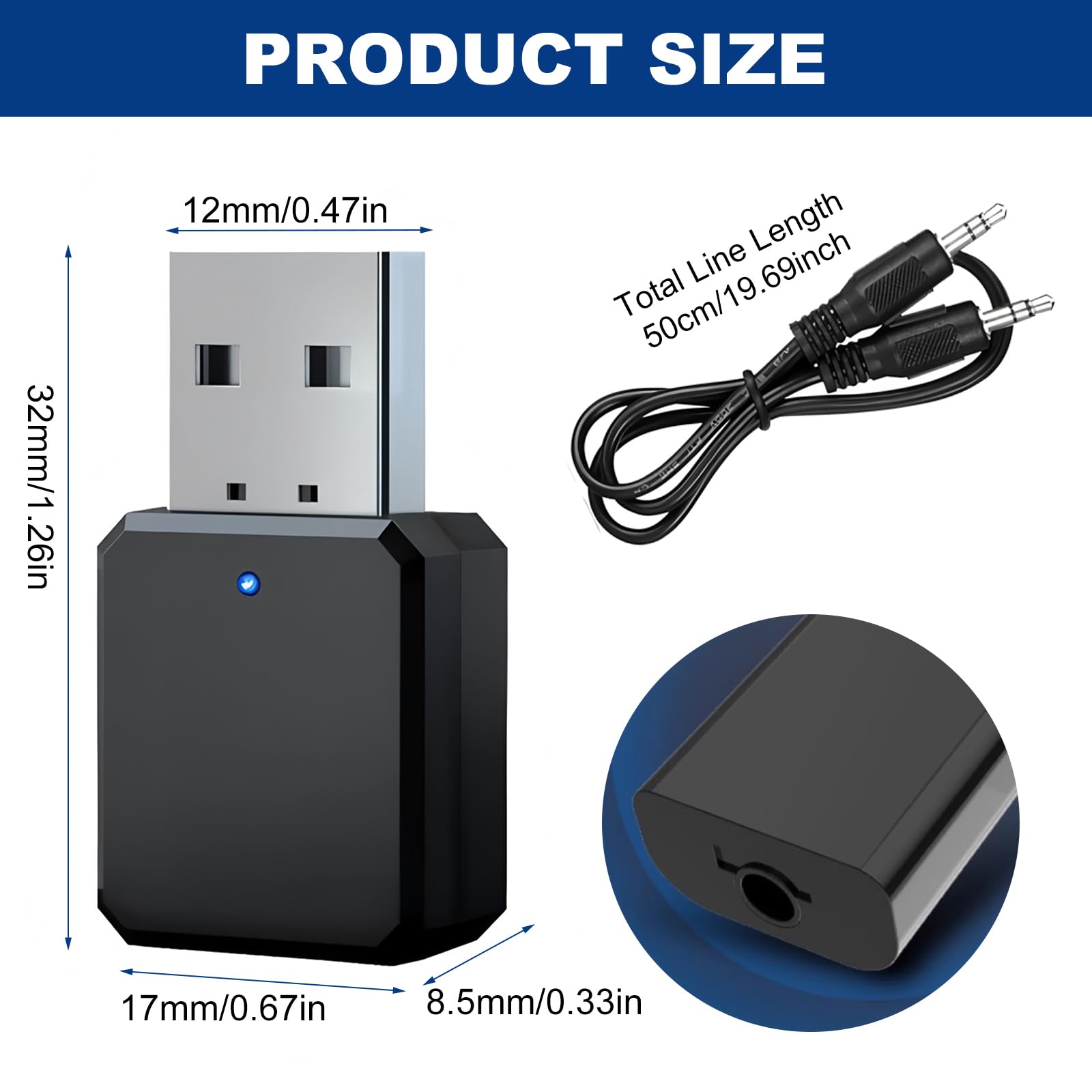 Aiivioll Cavo Audio 3,5 Mm Per Altoparlanti Marshall – Compatibile Major, Stanmore, Woburn, Kilburn, Acton – Connettore Placcato Oro, Filo A Molla Estensibile