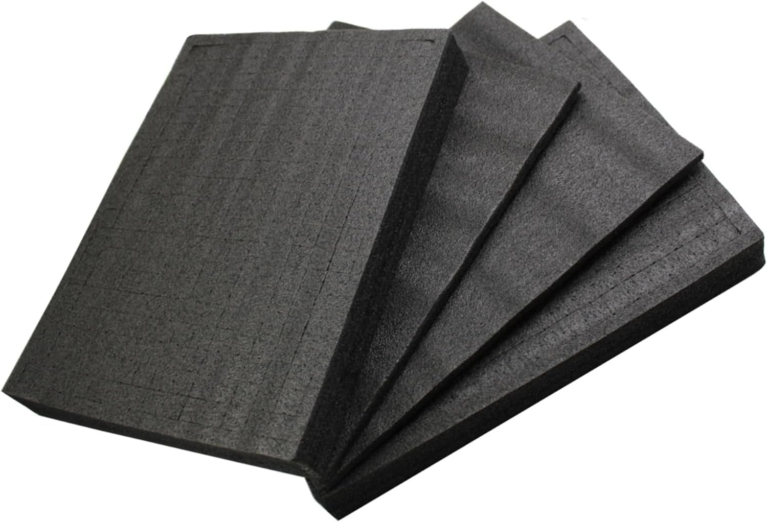 Polyurethane Foam Sheet - 16 x 12 x 2 Inch Cuttable Foam Inserts - Pluck Pre Cube Sheet Foam with Bottom Use for Board Game Box Cases Storage Drawer