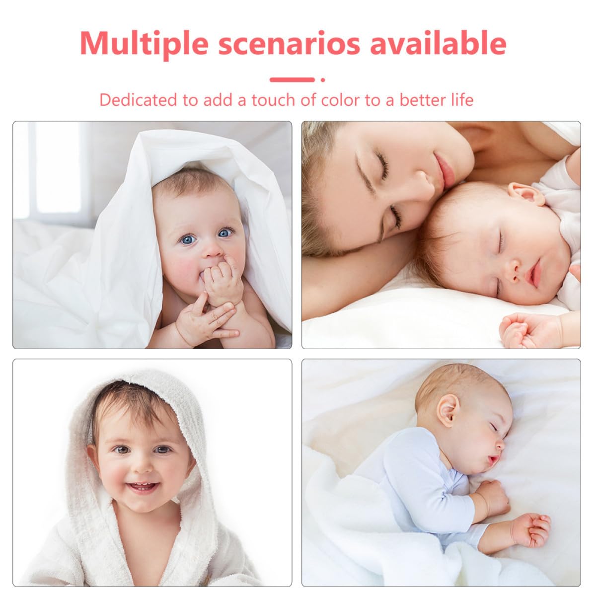Coperta Fotografica in Flanella per Ragazzo Ragazza, 120x100 Cm | Telaio Marcatore Incluso, per Fasciare, Copertura Allattamento e Passeggino, Regalo e Ricordo