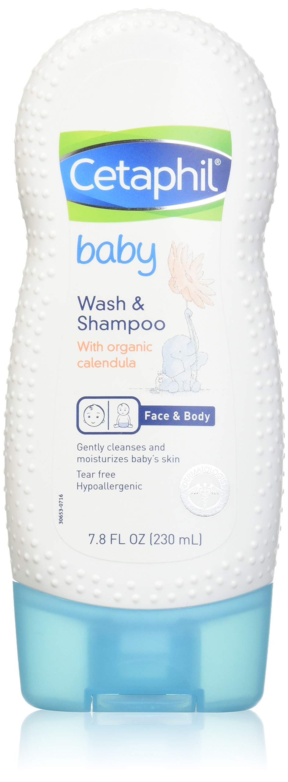 CetaphilBaby Wash and Shampoo with Organic Calendula, 7.8 Ounce (Pack of 2)