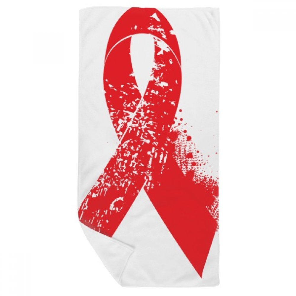 Serviette de bain douce VIH SIDA 35X70Cm multicolore