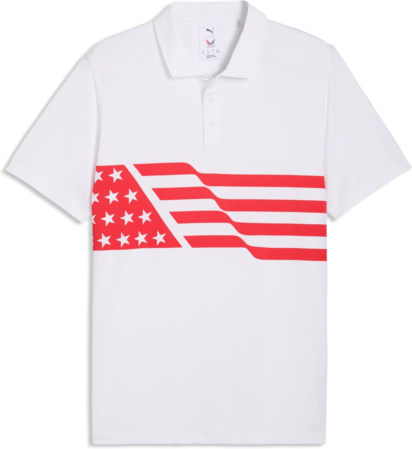 PUMA Mens X Volition Flag Golf Polo