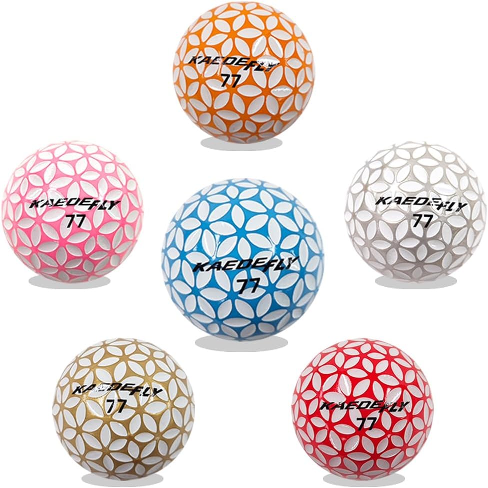 Kaede Fly Distance Golf Balls (Half Dozen) 2 Tone Colored 6 Balls