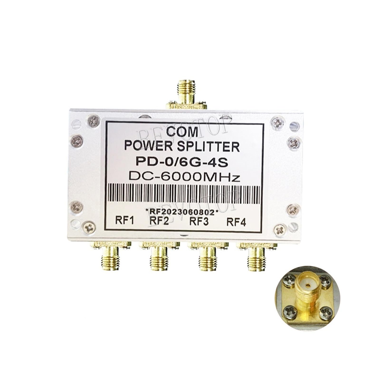 EVPZPLKMGT SMA Microstrip Power Splitter One Point Four, 0-6GHz SMA RF Combiner, 2W RF Power Splitter 0-6000MHz