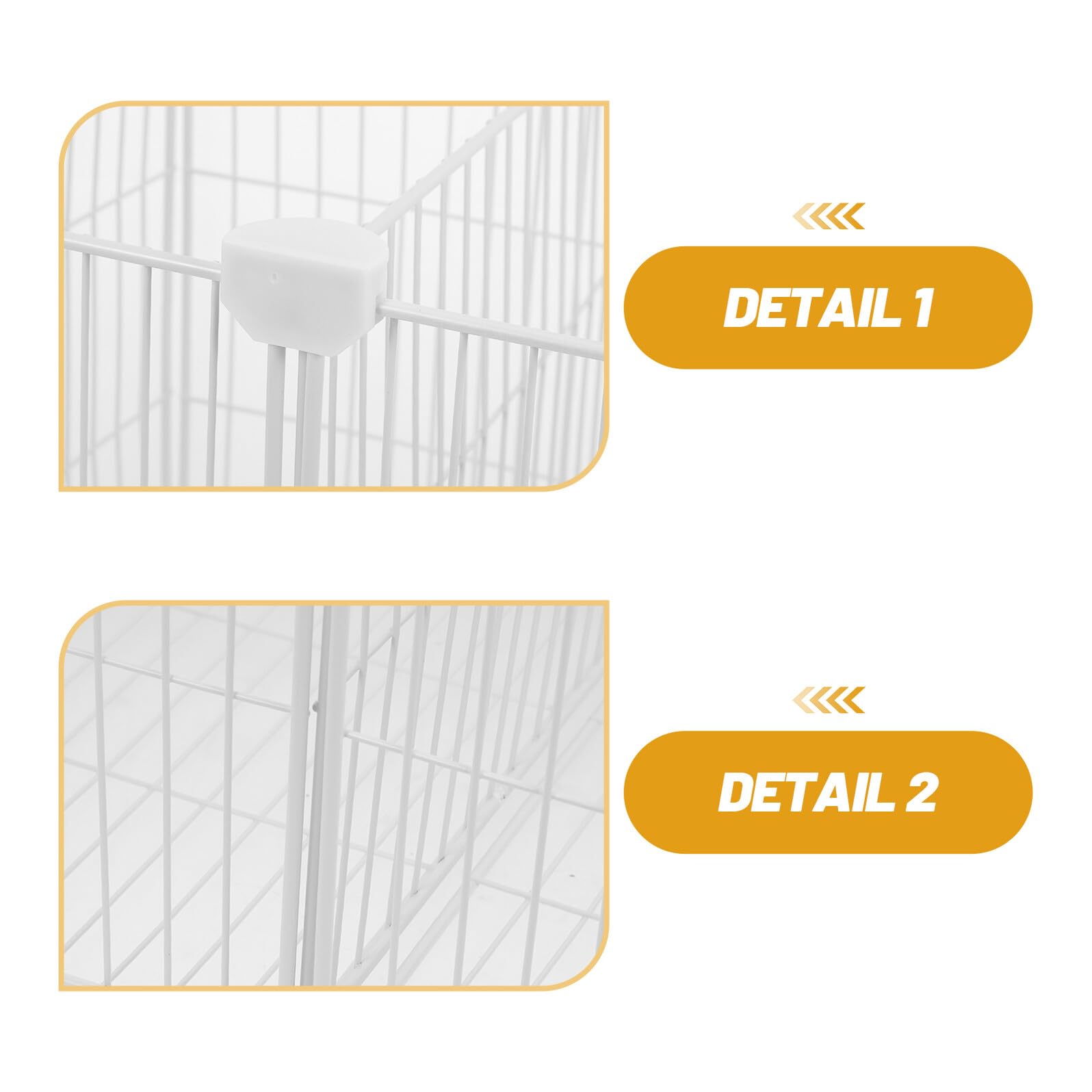 Organizador de Congelador Horizontal de Alambre Metálico Resistente Cesta 2 Compartimentos y Base Integrada para Almacenamiento de Alimentos Verduras y Frutas Tamaño 36X30X30