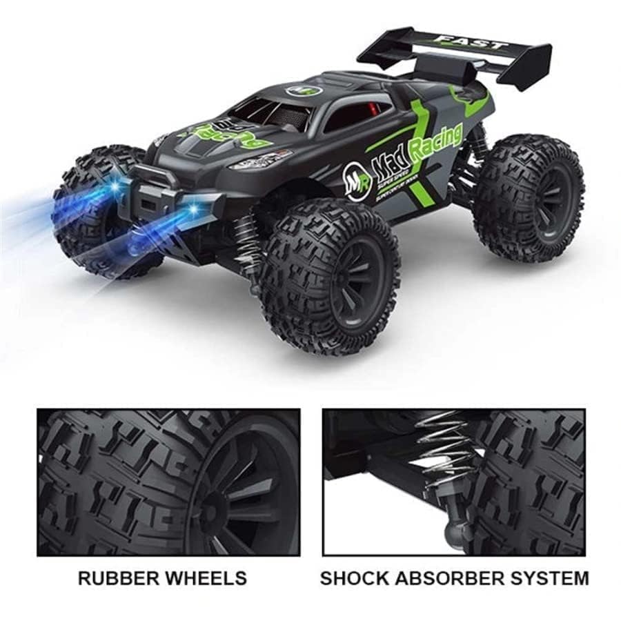 Image of RC Cars,40+KM /H Speed 4WD 1:18 Scale Electric Waterproof Truggy Remote Control Off Road Monster Truck with Rechargeable Batteries Toys for Kids and Adult (RC Crawler ZWD-005), Multi