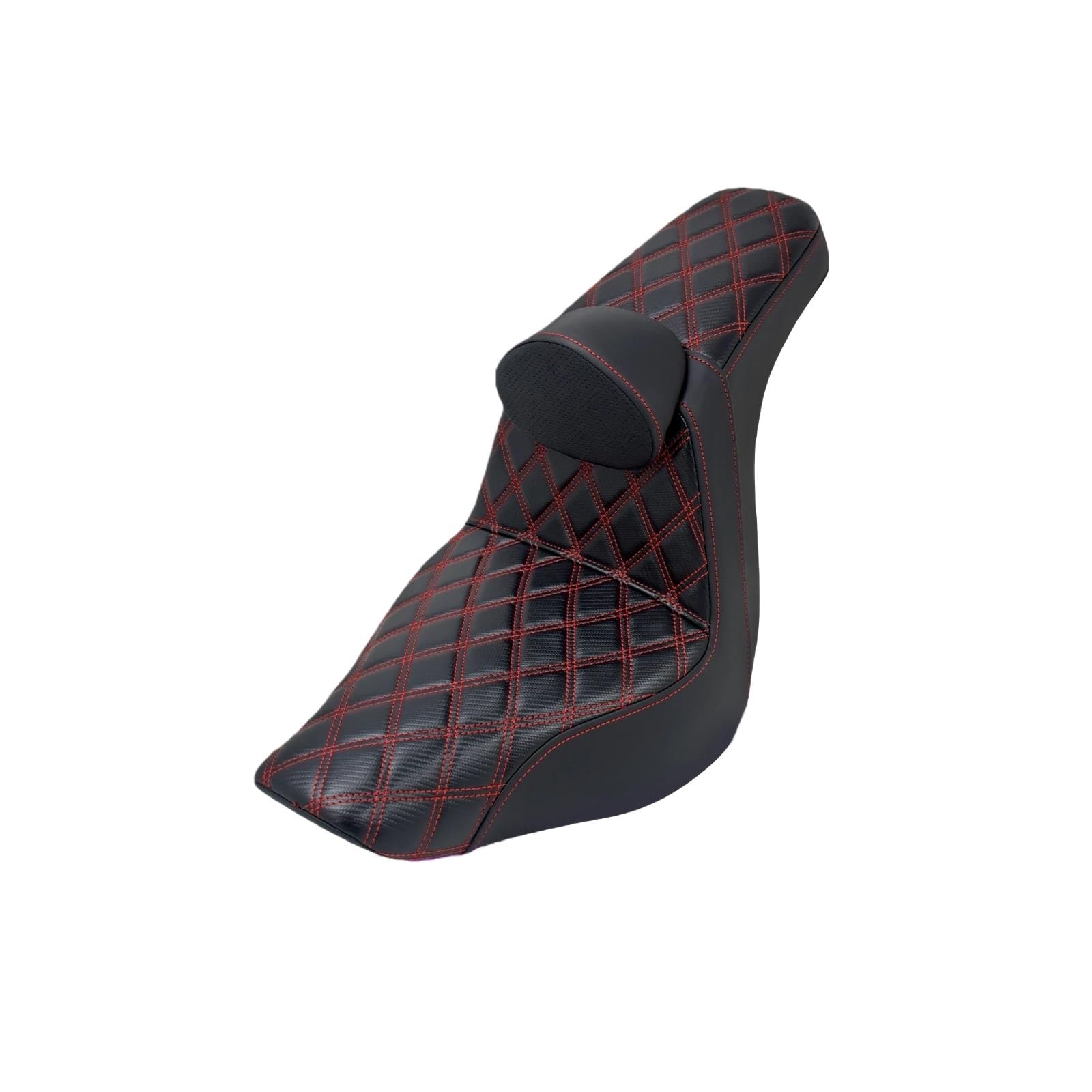 Cojín asiento para Softail que elimina el dolor lumbar del pasajero con respaldo 2-Up integrado 8
