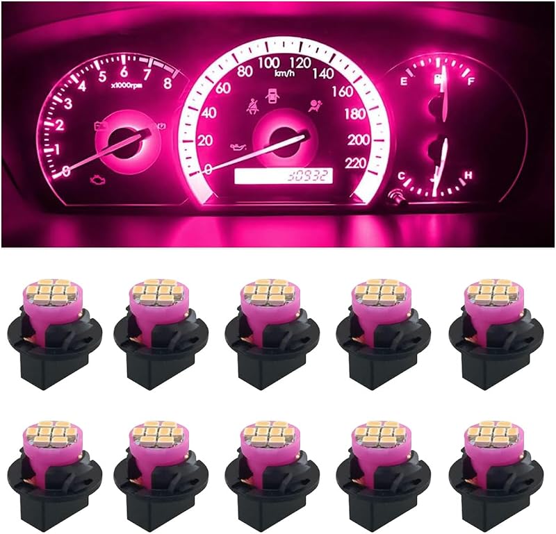 Lâmpadas LED T10 194 168 JOYCOURT para painel e iluminação interna – 10 unidades