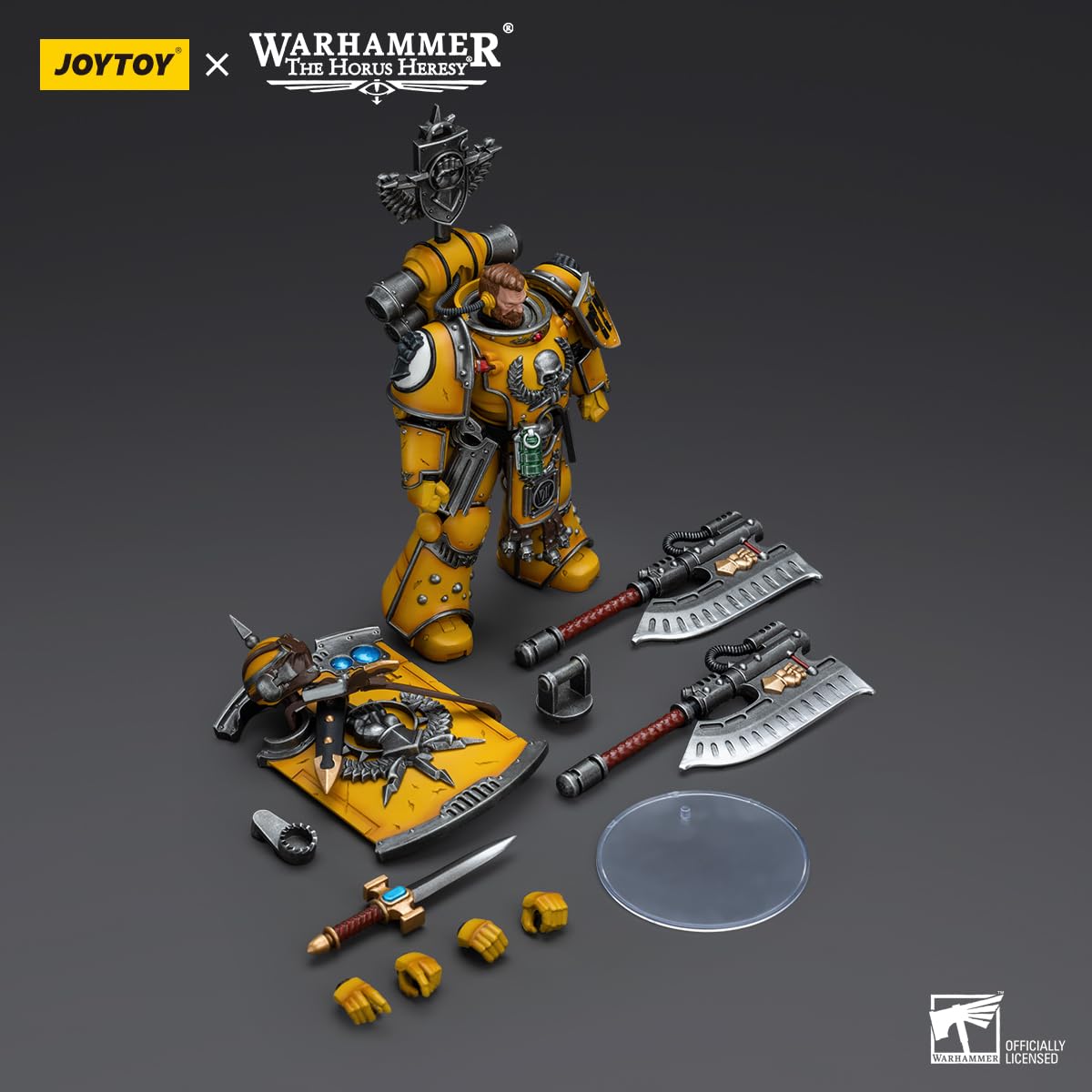 TOYVERSE JOYTOY 1/18 Figura de acción Warhammer The Horus Heresy, Imperial Fists Fafnir Rann, Articulaciones movibles Modelo de personaje, Edad 15+