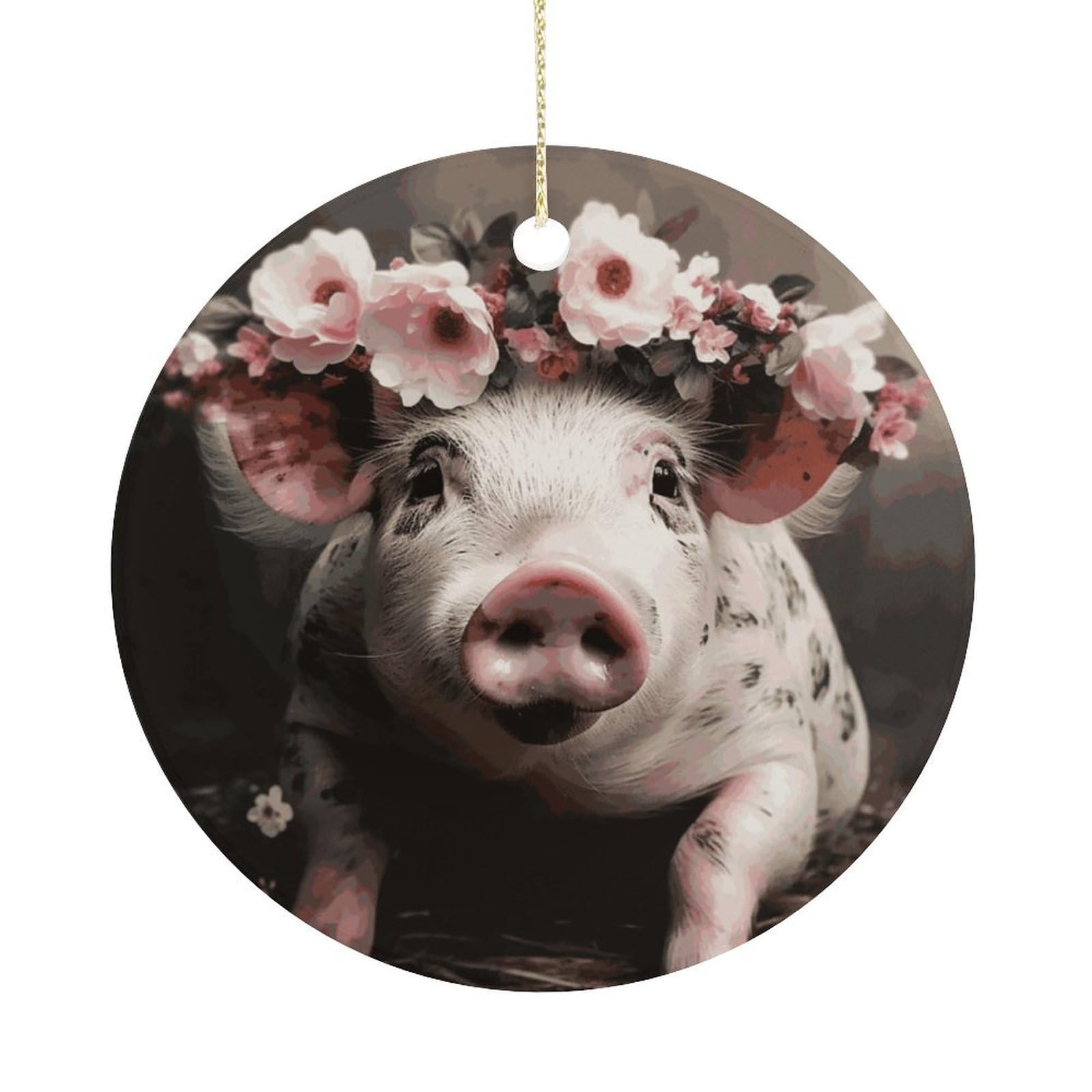 Adfgyerh Women's Style Smiling (14) Hanging Ceramic Ornaments, Christmas Tree Decorations, Funny Home Decor Gifts For Sisters & Work Best Friends