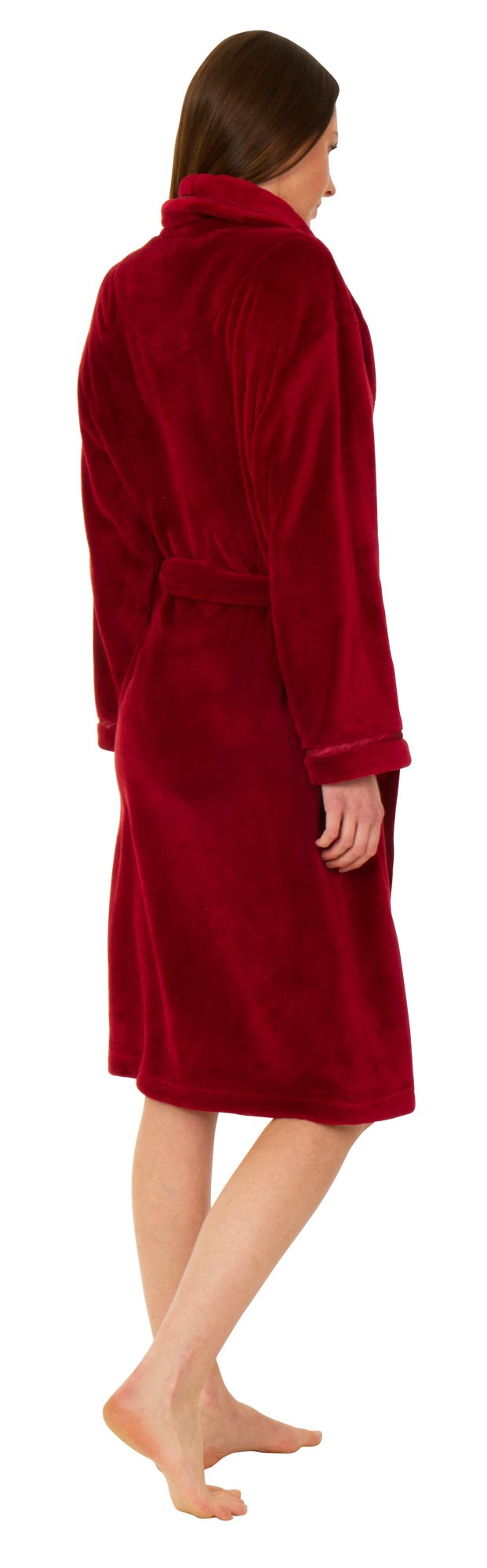 Florentina Robe de Chambre en Polaire Doux Ornée de Rubans