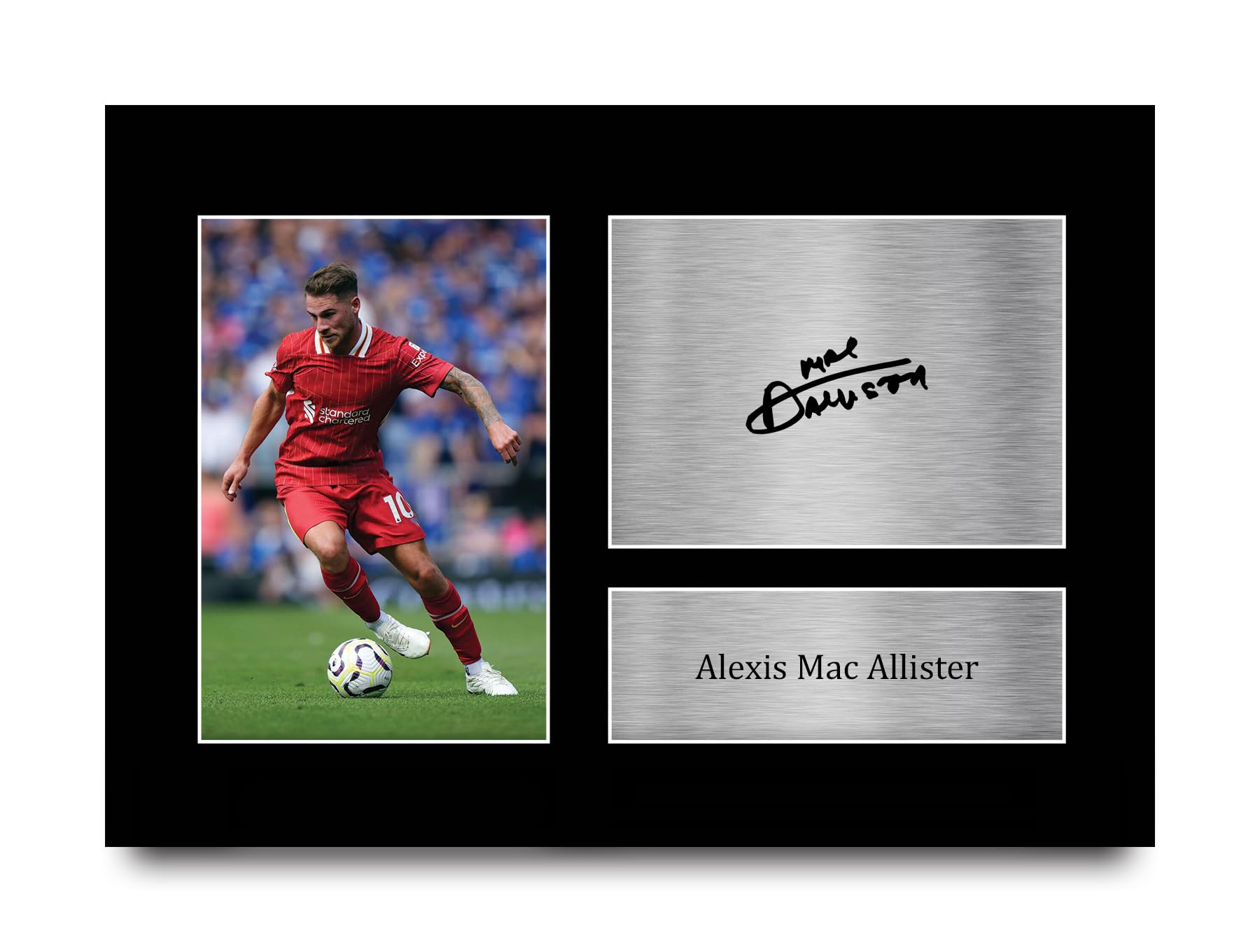 HWC Trading A4 Alexis Mac Allister Gifts Printed Signed Autograph Picture for Football Fans and Supporters - A4