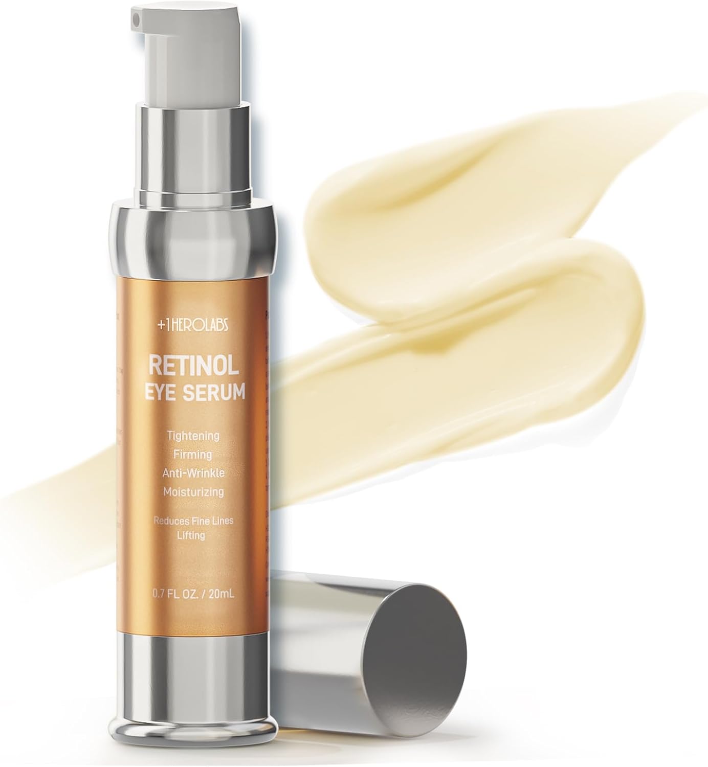 Retinol Eye Serum for Anti-Aging & Wrinkles – Firming & Repair Under Eye Cream with Retinol, Niacinamide, Hyaluronic Acid, Vitamin E & Bifida Ferment Lysate, 0.7 Fl Oz (Pack of 1) Retinol Eye Serum for Anti-Aging & Wrinkles – Firming & Repair Under Eye Cream with Retinol, Niacinamide, Hyaluronic Acid, Vitamin E & Bifida Ferment Lysate, 0.7 Fl Oz (Pack of 1)