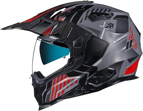 NEXX X.WED2 Wildcountry Matte Grey Red Helmet