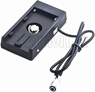 SZRMCC BMPCC 4K Blackmagic Cinema Camera 4K DC 12V Power Supply Mount Plate Adapter for Sony NP-F970 F960 F770 F750 F570 F550 Battery (Straight Cable)