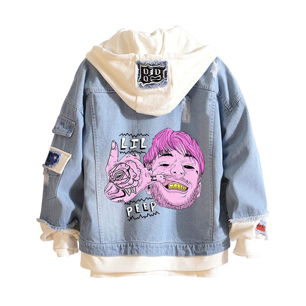 Amazon.co.jp: Lil Peep リル・ピープ LilPeep デニムジャケット Amazon.co.jp: Lil Peep リル・ピープ LilPeep デニムジャケット