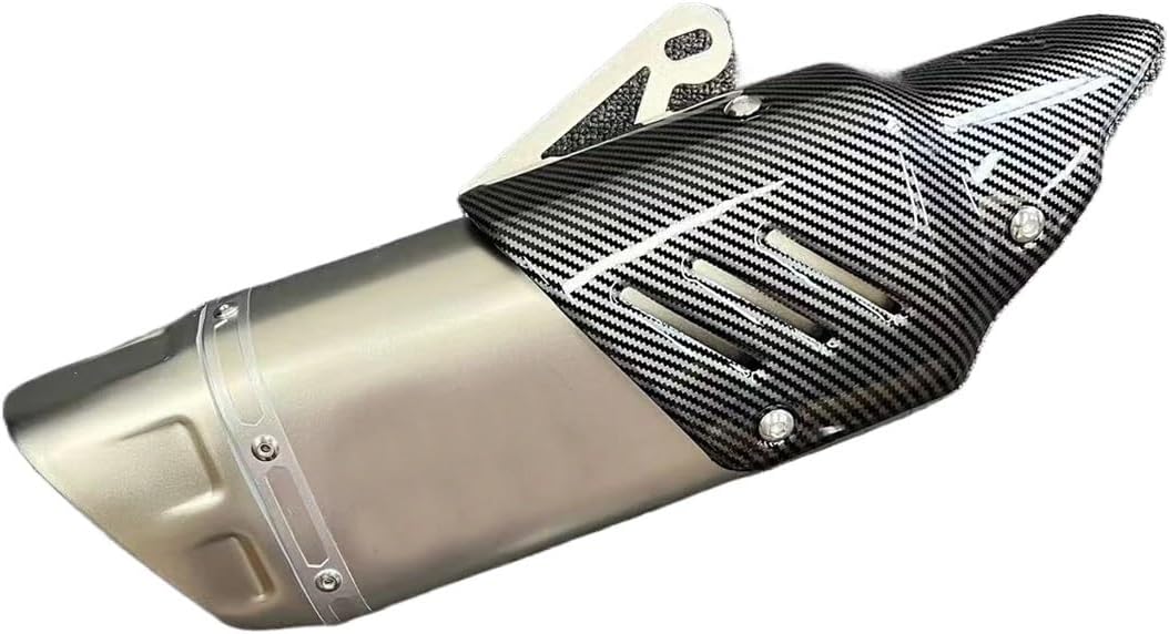 51mm AKR Exhaust Silencer for KT RC 125 250 390, YMH R6 R3, Ninja Z400 250, Z900 ZX6R Motorcycle Muffler(Type B with sticker)