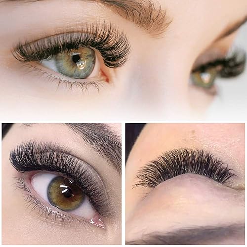 Miniatura 7 de Extensiones de pestañas postizas de volumen 6D-D-0.07-9-16 mezclas, extensiones de pestañas postizas de tallo largo .07 .10, extensiones de pestañas