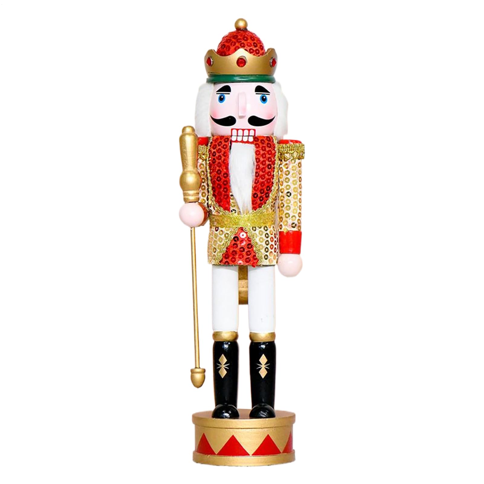 Casse-noisette decoration bois de 36 cm figurine pour table salon cuisine et fete