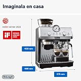 De'Longhi Perfetto La Specialista Arte, Máquina de Café Espresso y Cappuccino con Bomba, Máquina de Café en Grano, 3 Recetas Predefinidas, 8 Ajustes de Molienda, EC9155.MB, Metal/Negro - 4