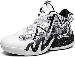 Tênis de basquete masculino cano alto com cadarço para esportes ao ar livre