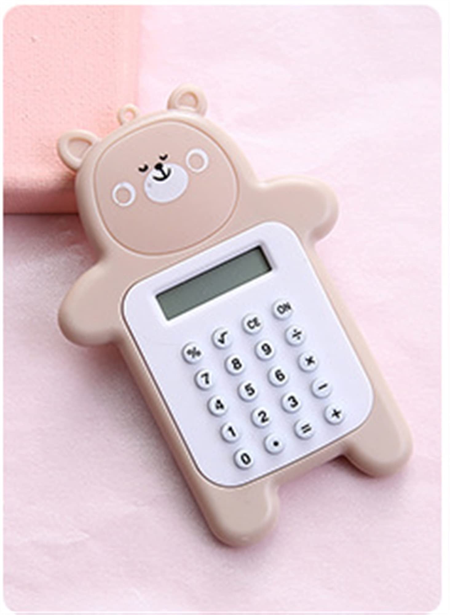 WBHUBIN Calculator Mini Bear Digit Calculator Portable Cute Calculator Pocket Size 8 Display Cartoon