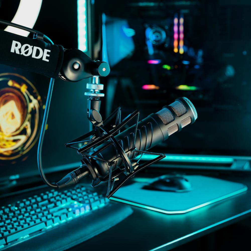 RØDE Procaster Micrófono Dinámico de Broadcast, Para Podcasting, Streaming y Radio, Filtro Antipop Interno, Construcción Metálica