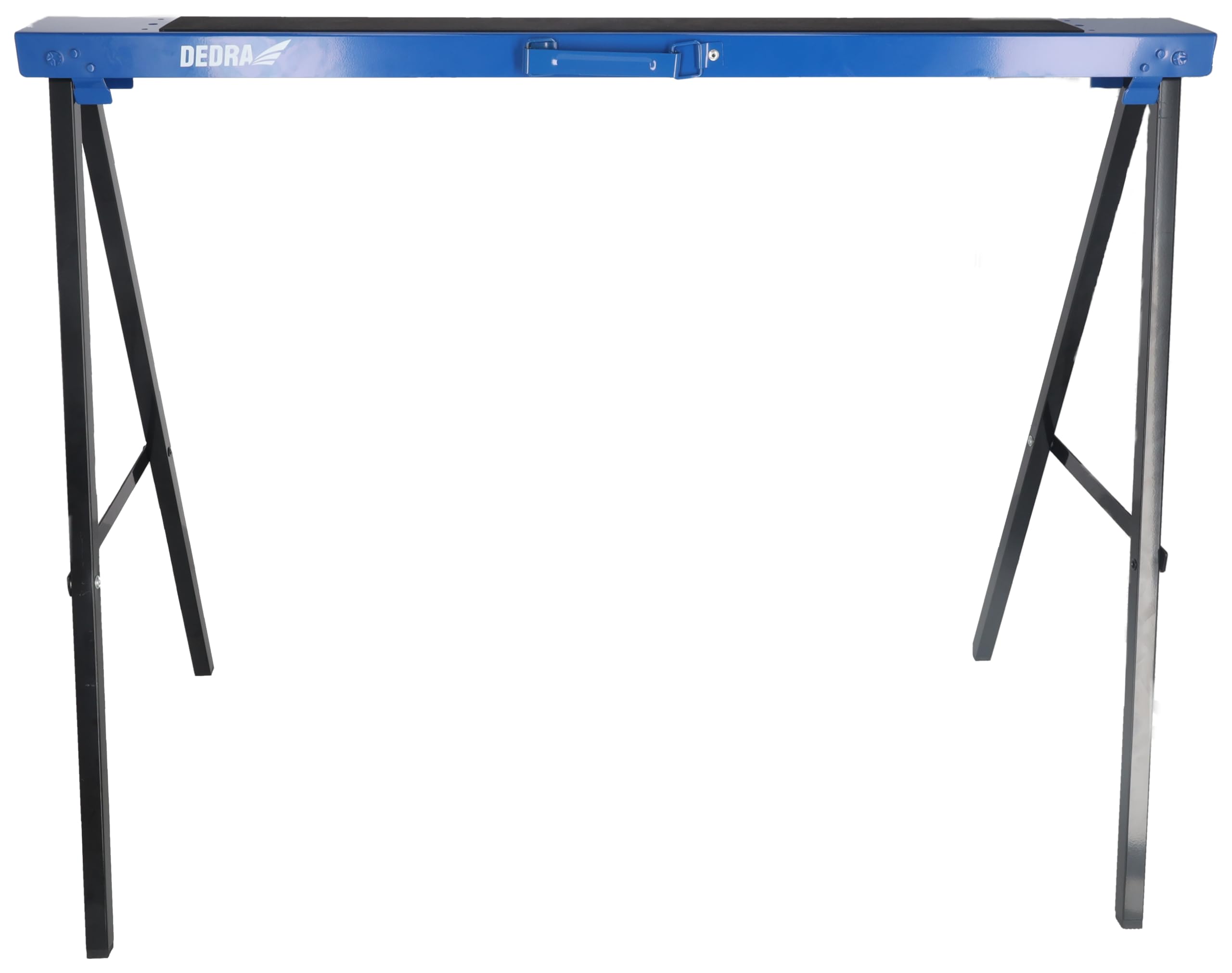 Dedra N110 2 Stück Metallböcke, multifunktionale Lösung für Arbeitsplätze, Tragfähigkeit 250 kg/Paar, Höhe 78 cm, Länge 99,5 cm, zusammenklappbar, Arbeitsfläche mit Anti-Rutsch-Auflage