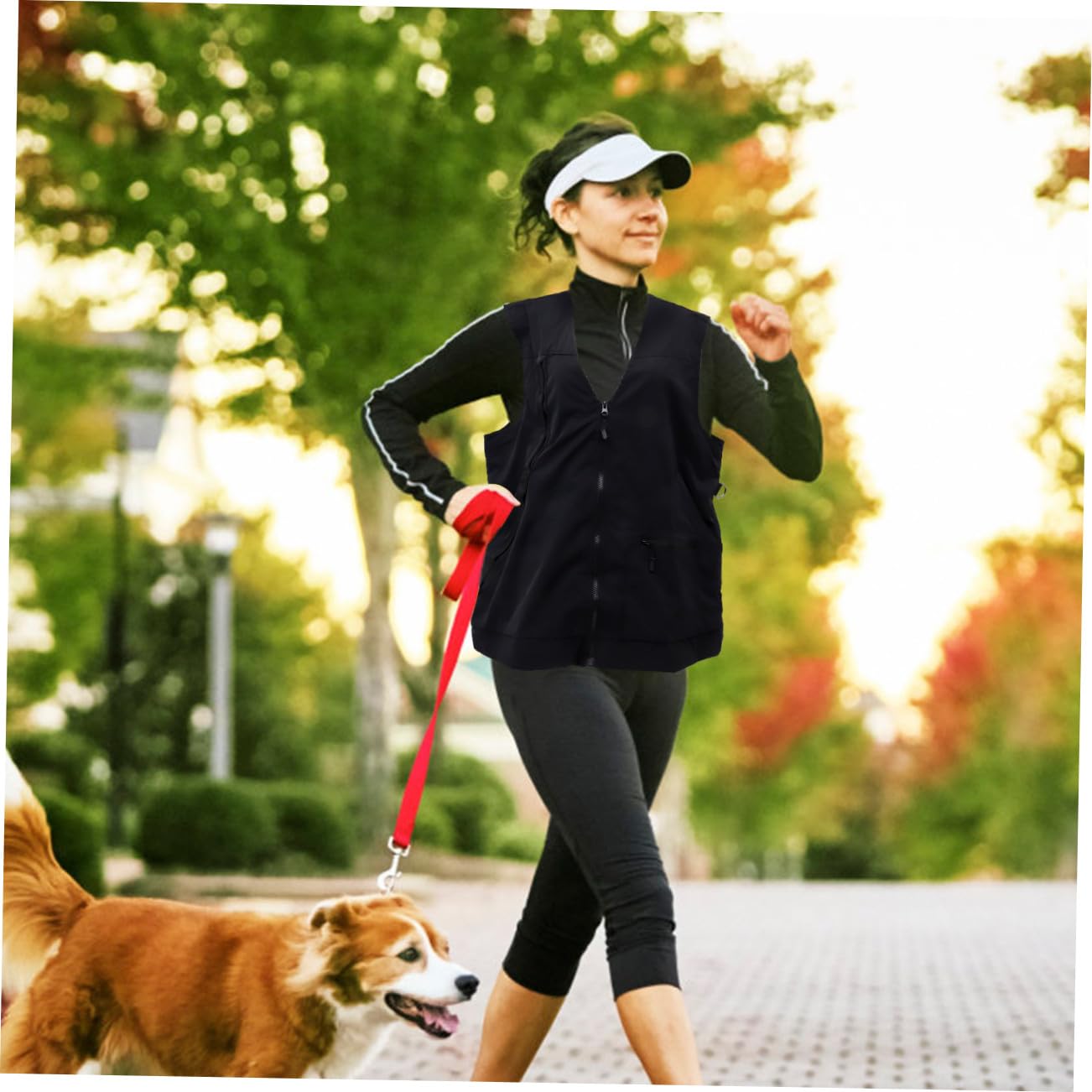 Gilet D’obéissance pour Chien Noir en Polyester Mesh Ajustable