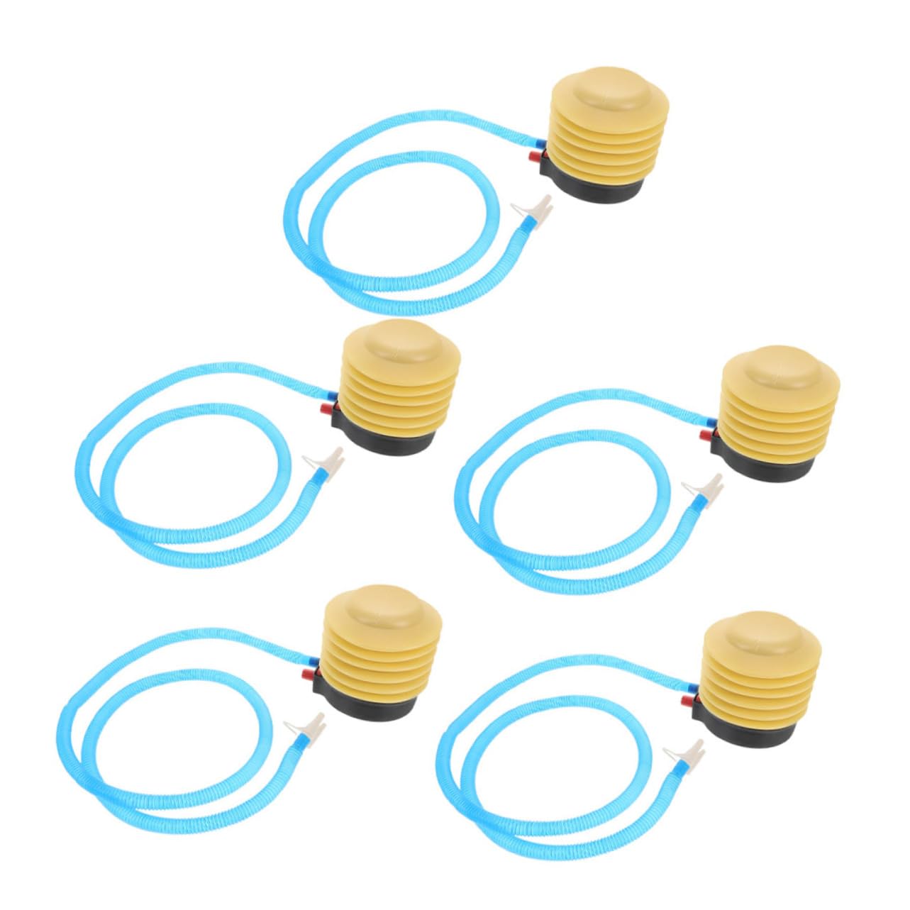 WOONEKY 5pcs Portable Foot Pump for Inflatables Efficient Airflow for Quick Inflation Easy Deflation Compatible with Yoga Beds Exercise Balls Swimming Rings Pool