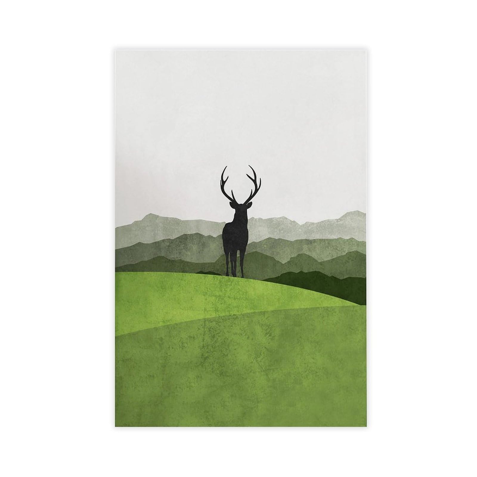 Impression sur toile cerf de 60 x 90 cm pour salon moderne - 8