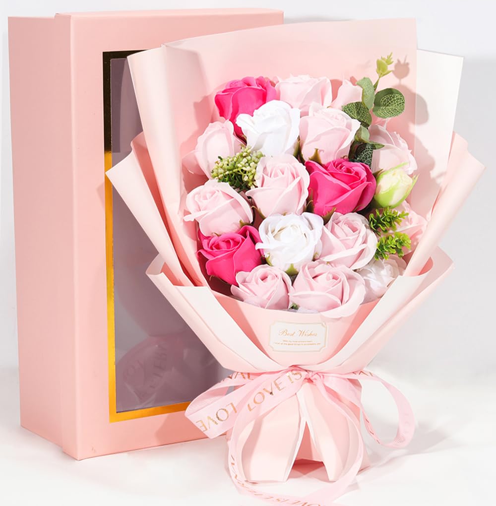 ソープフラワー薔薇 お誕生日 ・記念日 プレゼント 花束 33本 フラワー