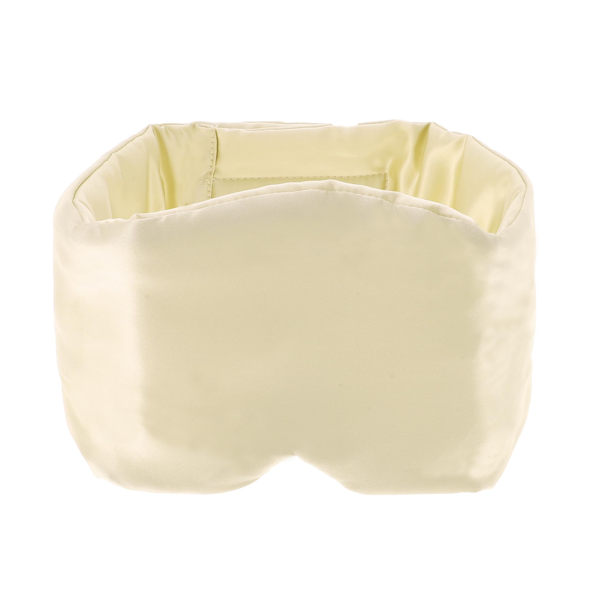 Antifaz para dormir, seda natural, suave, grande, envolvente, cubierta de ojos 3D, oscurecimiento ajustable, para hombres y mujeres, para dormir, champán