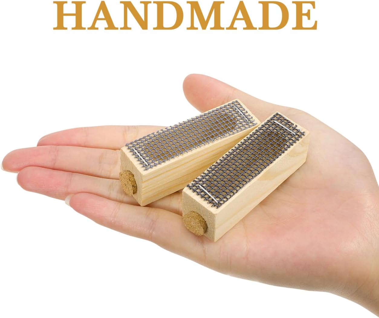 Toddmomy Wooden Bee Cage 5 Pack Beekeeping Tool with Ventilated Wire Mesh for Safe Queen Rearing and Hive Management