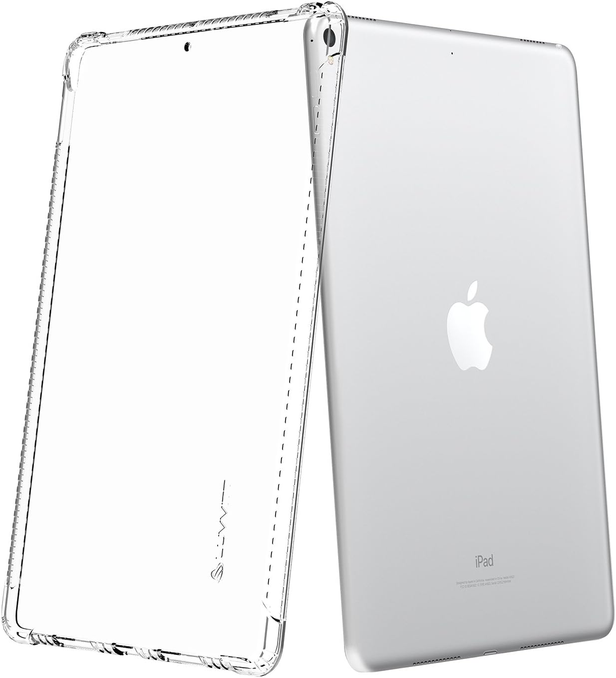 LUVVITT Clear Grip Flexible Soft Transparent TPU Shockproof Rubber Back Cover for iPad Pro 10.5 inch (2017) and iPad Air 3 (2019-3rd gen) - Clear