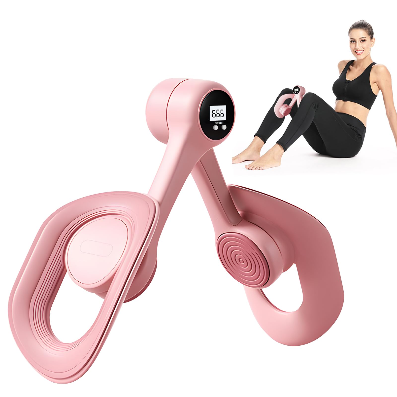 Kegel Appareil d'entraînement du plancher pelvien pour femme, renforcement du plancher pelvien pour l'intérieur de la cuisse, machine professionnelle de musculation Thighmaster, équipement d'exercice
