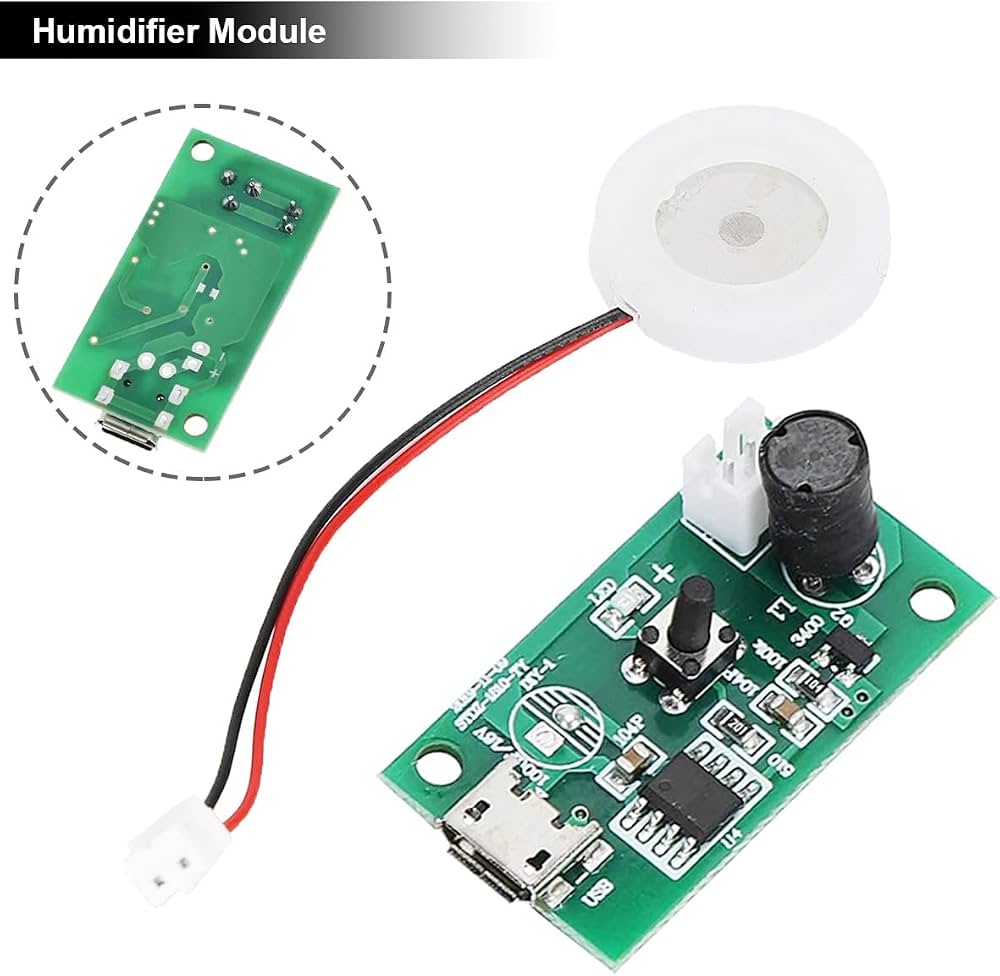 Amazon.co.jp: Youmile マイクロUSB加湿器モジュール、20mm 5V の