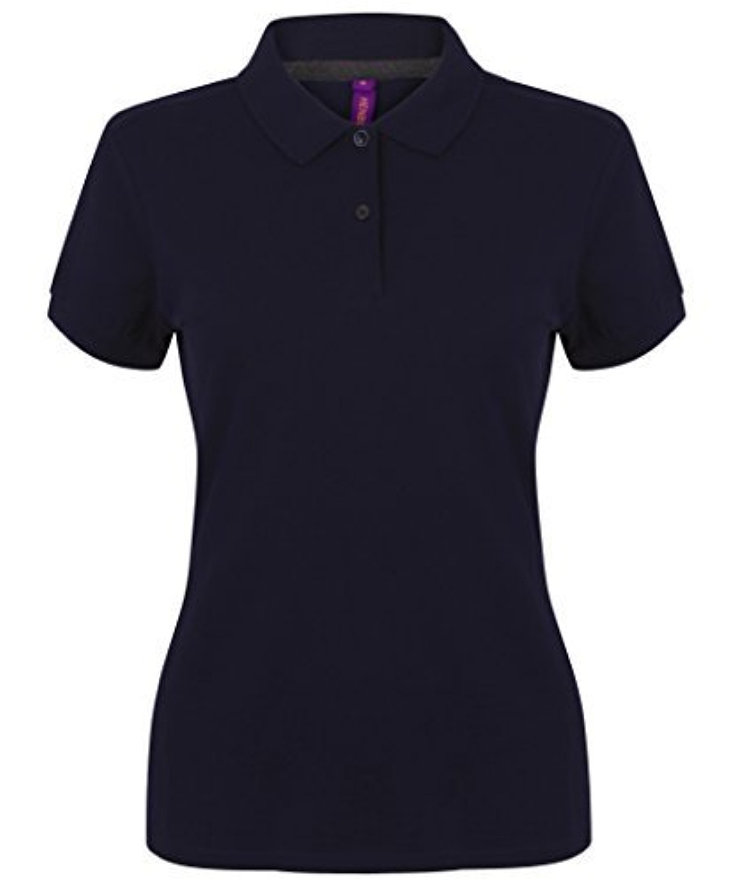 Henbury Women's Micro-Fine Piqué Polo Shirt (XS 30/32", Navy)