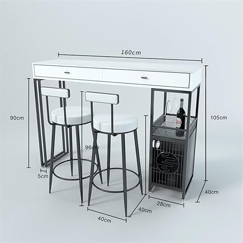 Miniatura 3 de Mesa de bar, mesa de consola, apartamento pequeño, hogar, barra de pared moderna, porche, sala de estar, armario de almacenamiento, mesa de comedor,