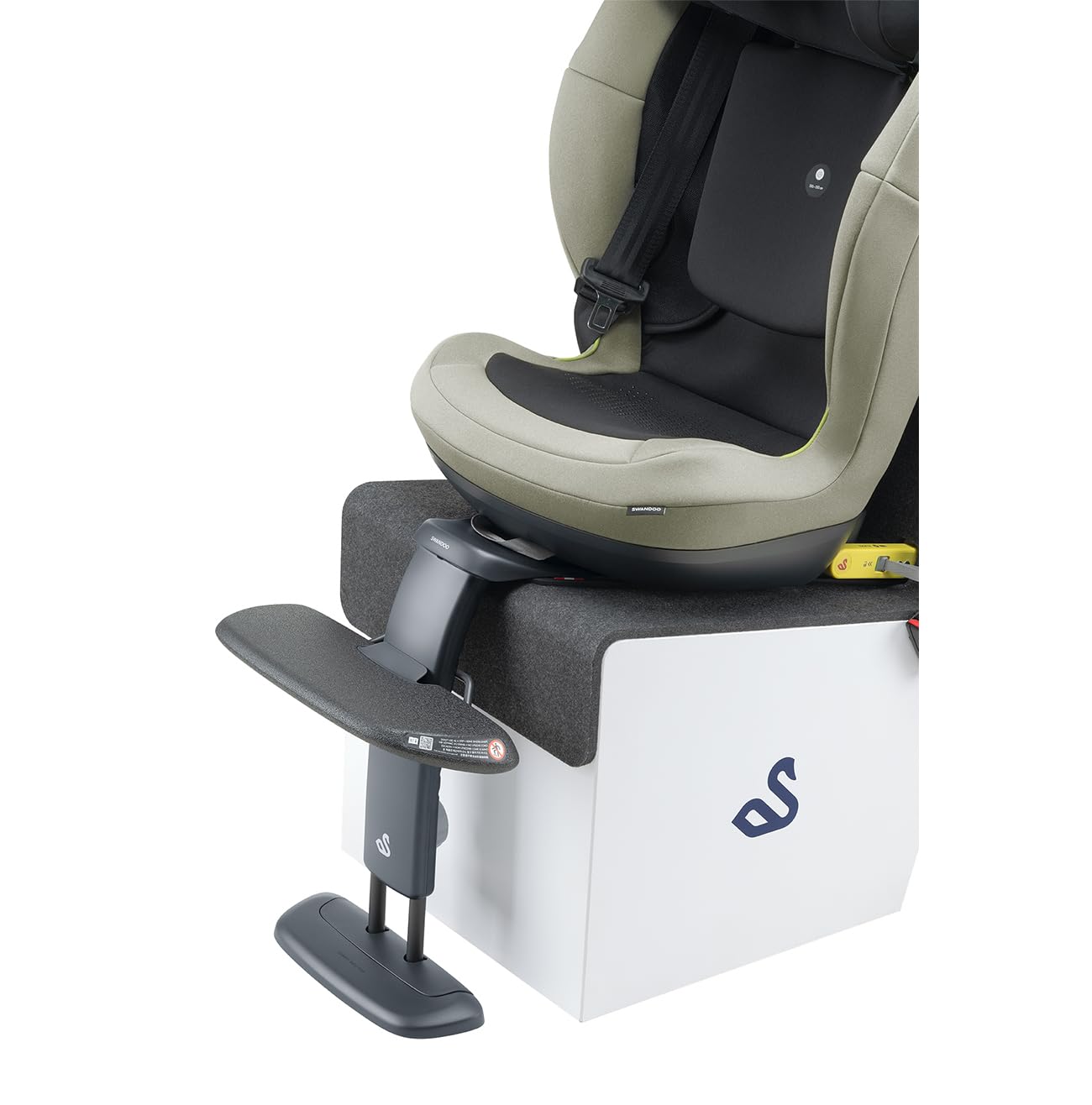 Swandoo Universal Booster Footrest - Car Seat Leg Support for Kids Age 3 to 12