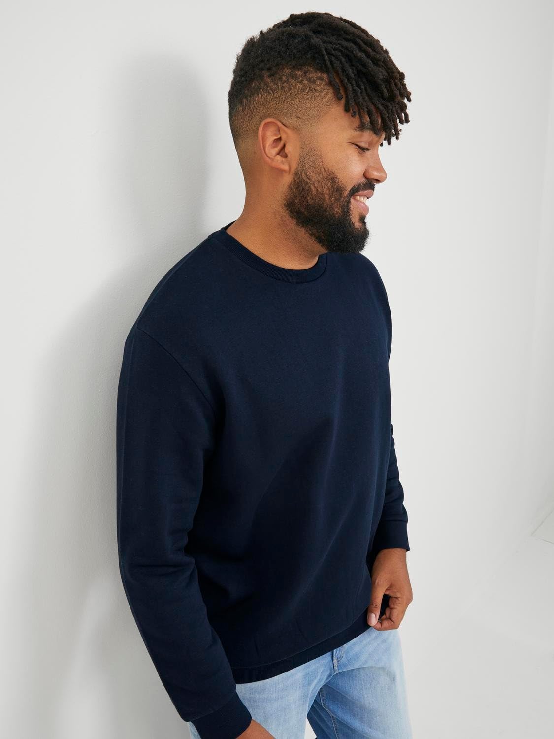 JACK & JONES Men's Jcoray Color Sweat Crew Neck FST Sweatshirt (Pack of 1)