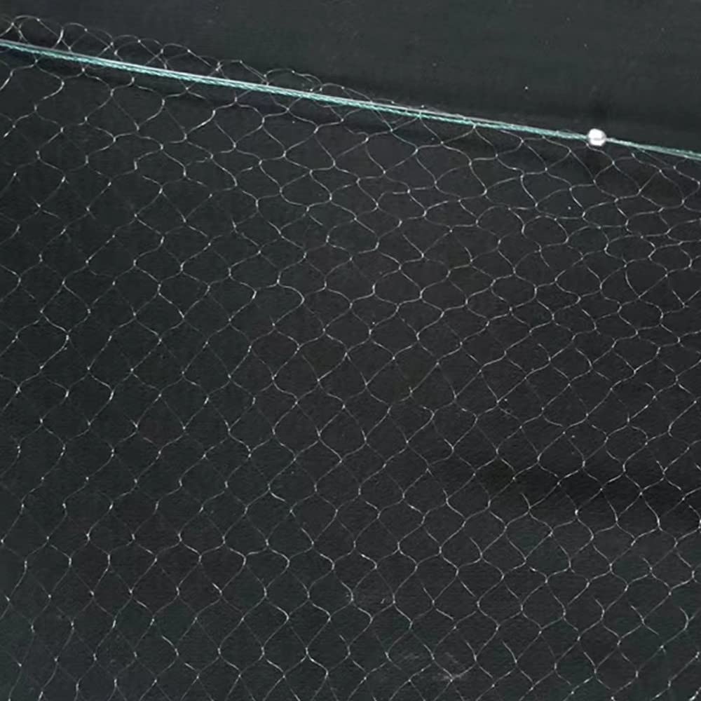 Trappola per Pesca, Trappola Nassa da Pesca Rete da Pesca per Pesci Pieghevole Trappola per portatile, 1m x 20m Red de Pesca con Flotador Trampa para Peces Monofilamento Malla Pequeña