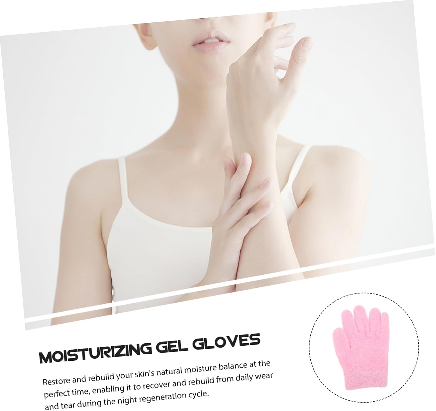 2pairs Hand Masks Moisturizing Gloves Foot Cover Kit for Women Men Soft Spa Socks