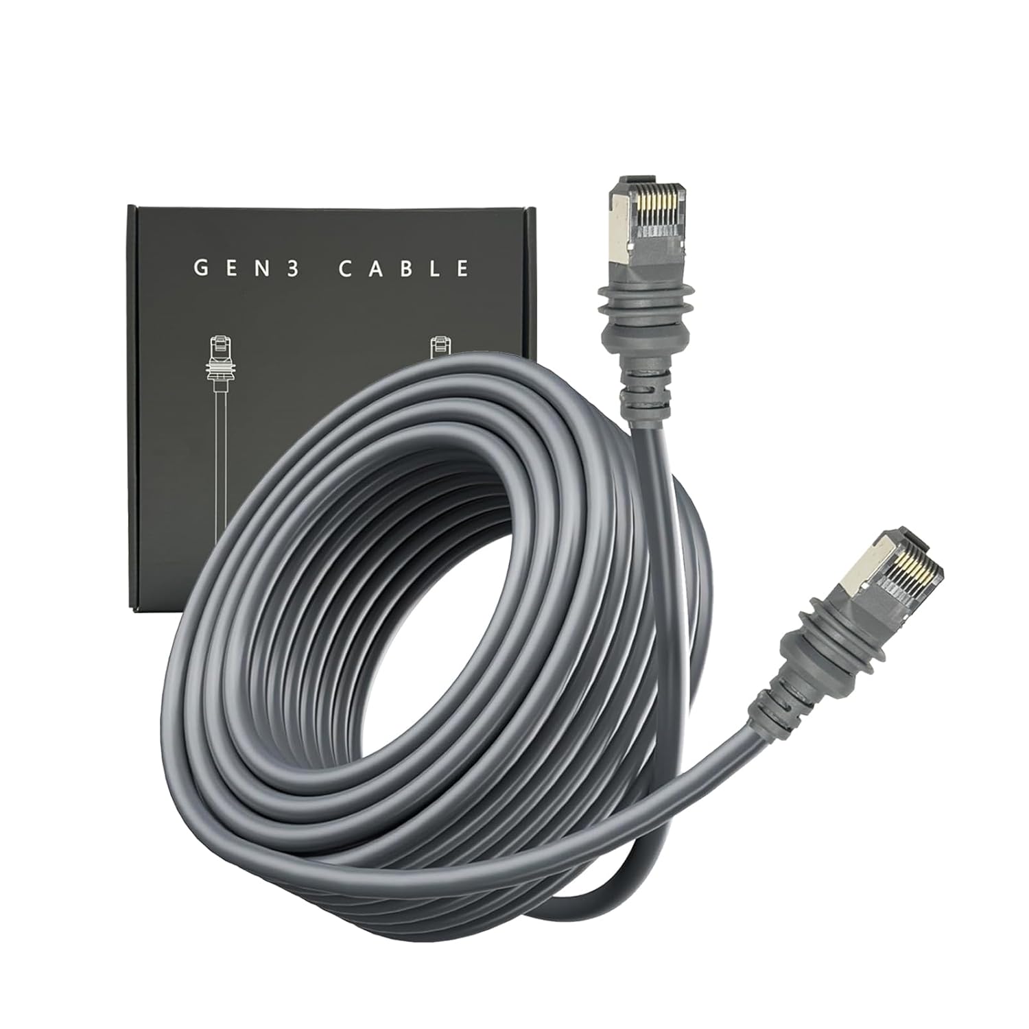 100FT Starlink Gen 3 Cable, Standard Actuated Starlink Gen 3 Cable, Gen 3 Replacement Cable, Standard V3 Cable Waterproof Starlink Ethernet Cable Gen 3