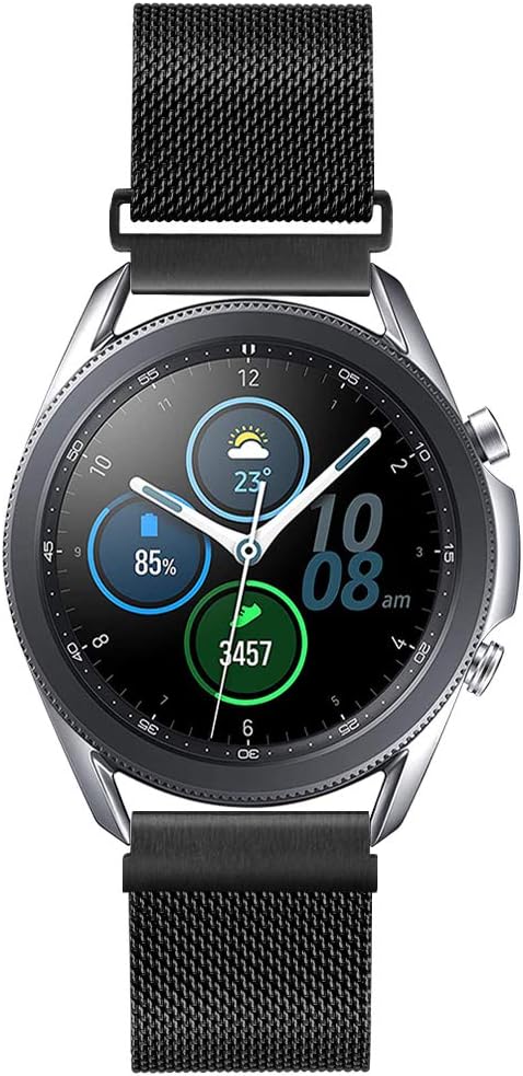 Amazon.com: AVOD compatible con TicWatch Pro/Galaxy Watch3 1.772  in/ZENWATCH, correa de reloj de malla magnética de acero inoxidable de  0.866 in, liberación rápida para Galaxy Watch 1.811 in, Gear S3 Classic para