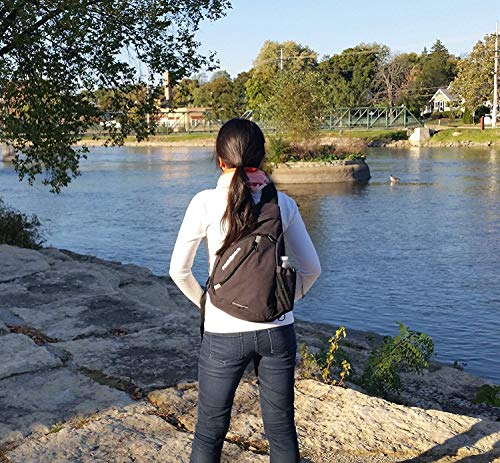 Neatpack Versatile Canvas Sling Bags, Travel Backpack, Wear Over Shoulder Or Crossbody Bags - Black #TOP6