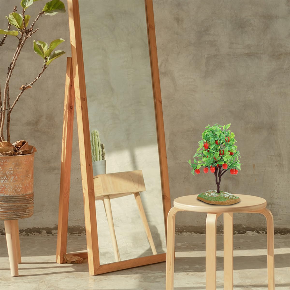 DECHOUS Arbre Modèle Pommier Miniature en Plastique 1 Pièce pour Décor