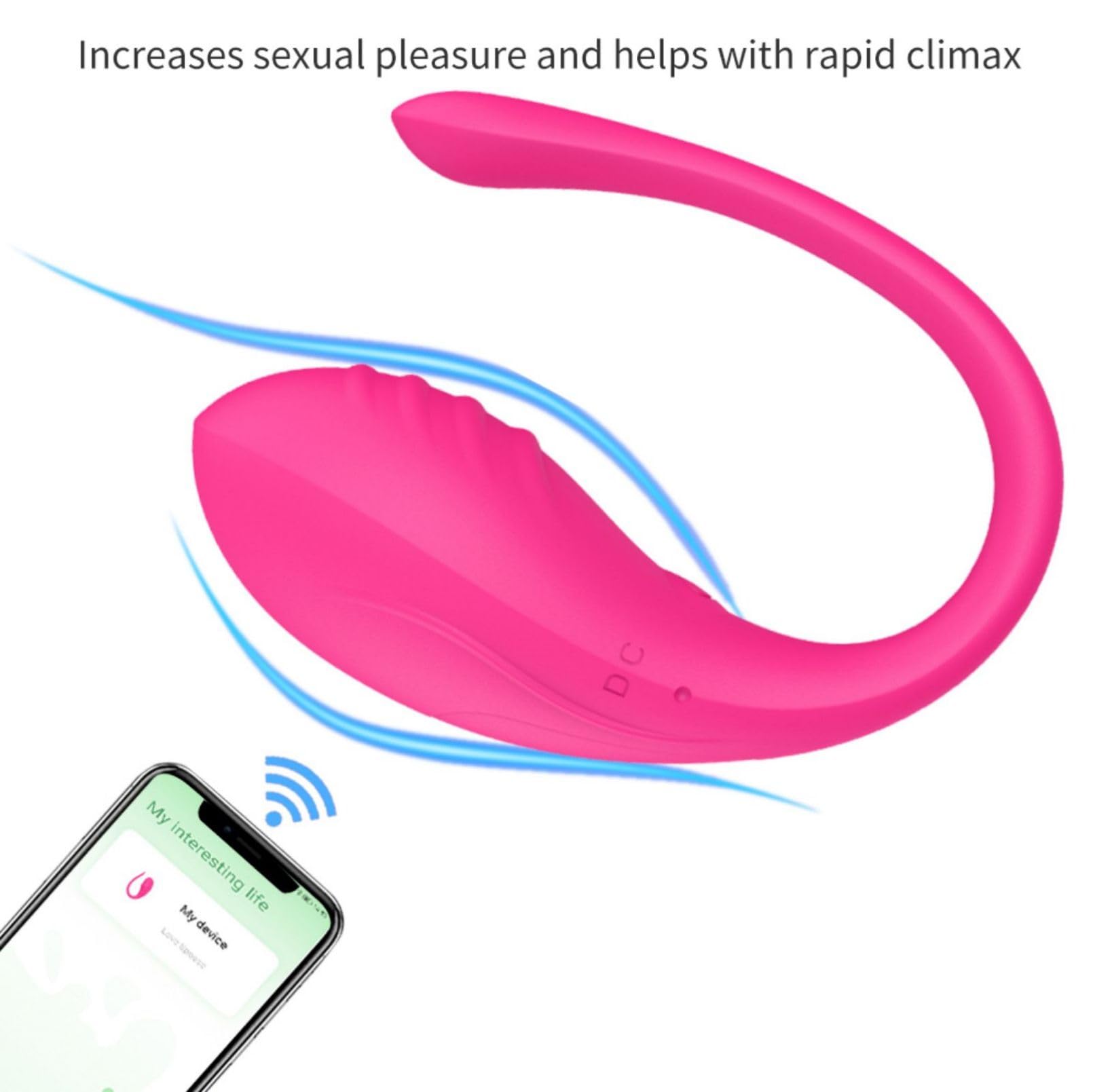 Ṽiḅrātòrēṗer Dònná Telecomando Puntó G Squîrtïng Realistico Dónnà Ｖîbrạtórẹ donna Vîbràtóri Clídórídè Dónnà Óvetto Vîbrànte Telecomando a Distanza Bluetóóth Víbratõri 10 Modalita MCD002