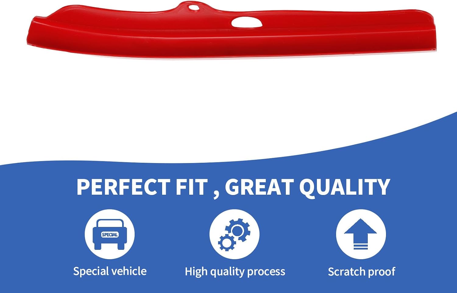 RAZPOY Front Bumper Lip Splitter Cover Trim Compatible with 2015-2024 Dodge Challenger Scat Pack R/T GT SRT, Red (NOT for Widebody, SXT, R/T Plus)